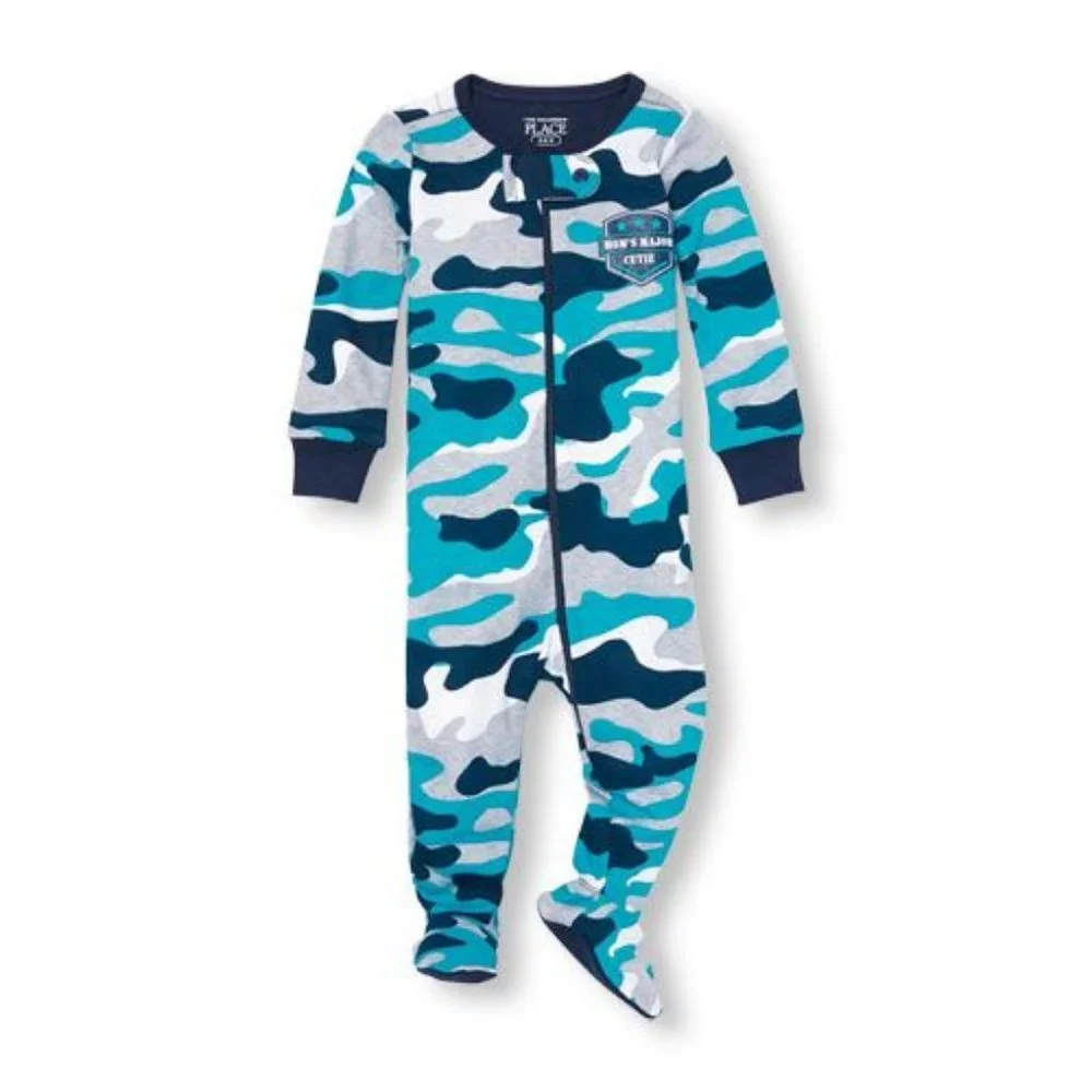 Toddler 1-piece Footie Pajamas Sleeper 2T